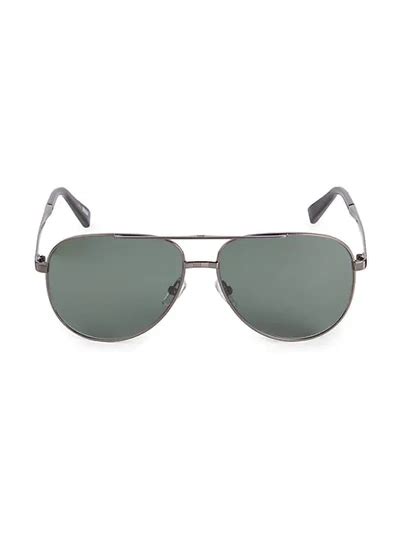 ermenegildo zegna 60mm round sunglasses